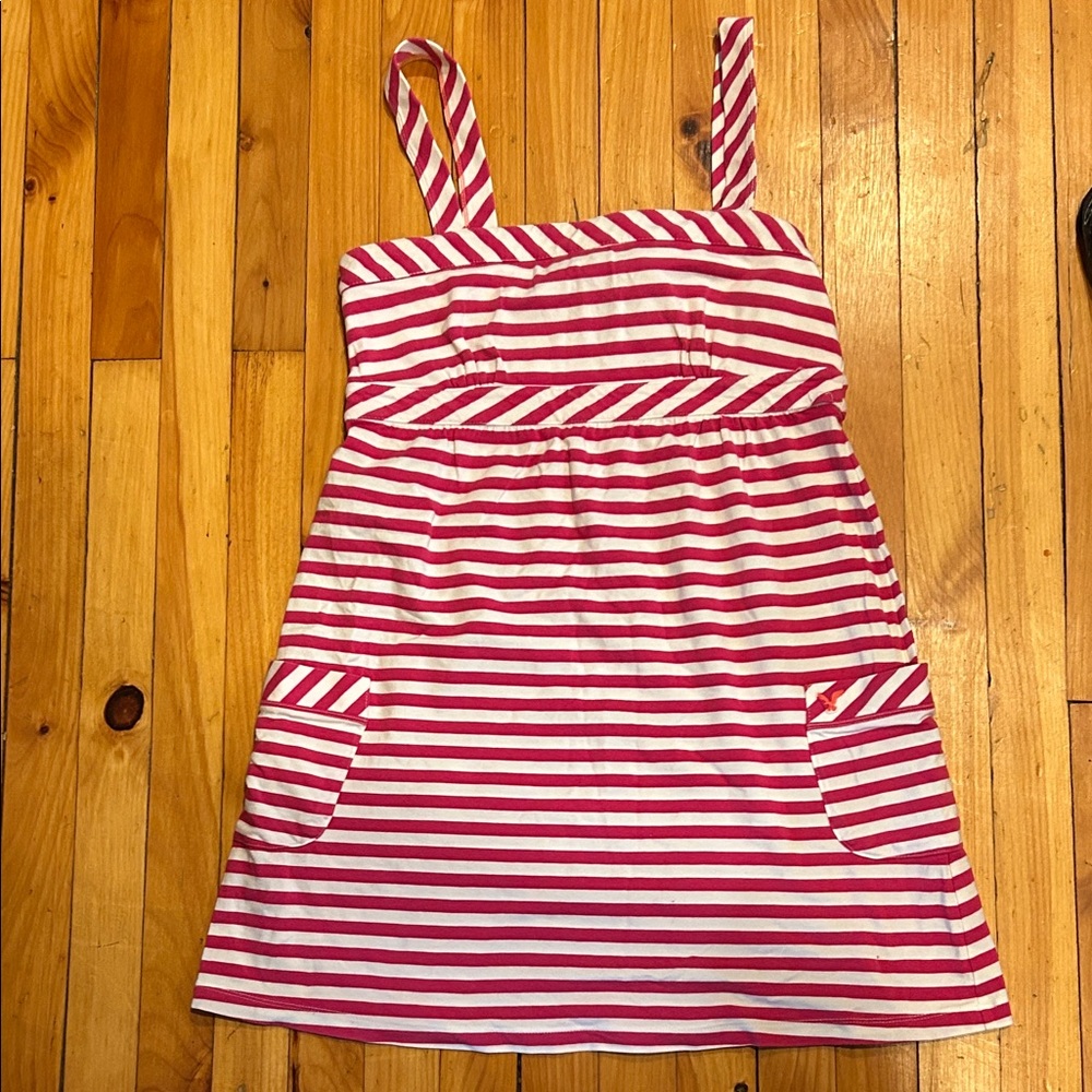 American Eagle Outfitters Pink and White Striped Mini Dress